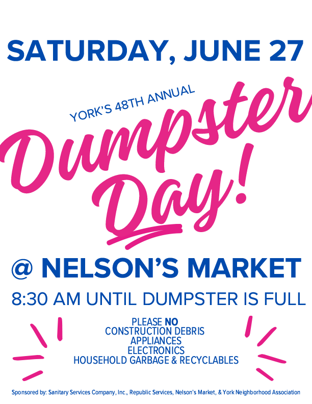 2026 Dumpster Day flyer