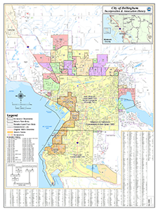 Map of Bellingham's Incorporation and Annexation History